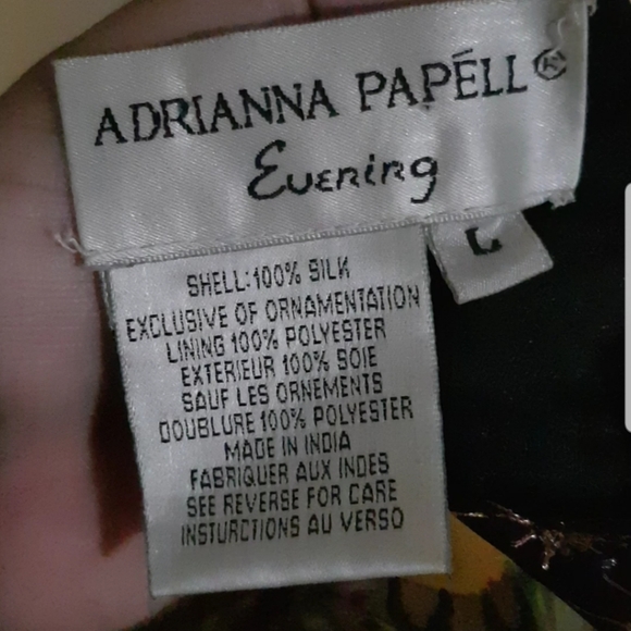 Adrianna Papell Evening MASTERPIECE Hand Embroidery Jacket πππ - Picture 10 of 10